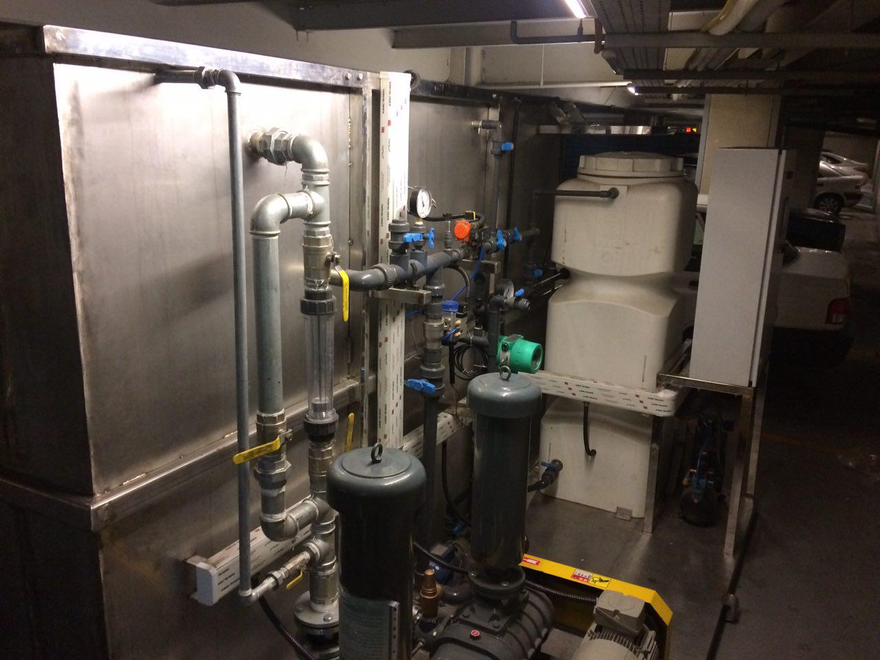 احداث سیستم تصفیه تکمیلی فاضلاب در مجتمع تجاری کوروش 